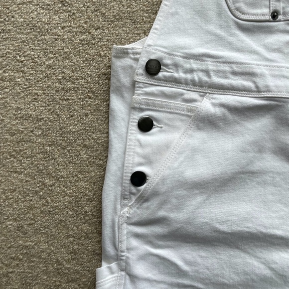 Frame Le Garcon White Short Overalls, M - Picture 12 of 13